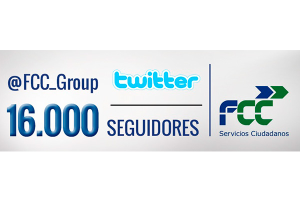 El Grupo FCC alcanza 16.000 seguidores en Twitter