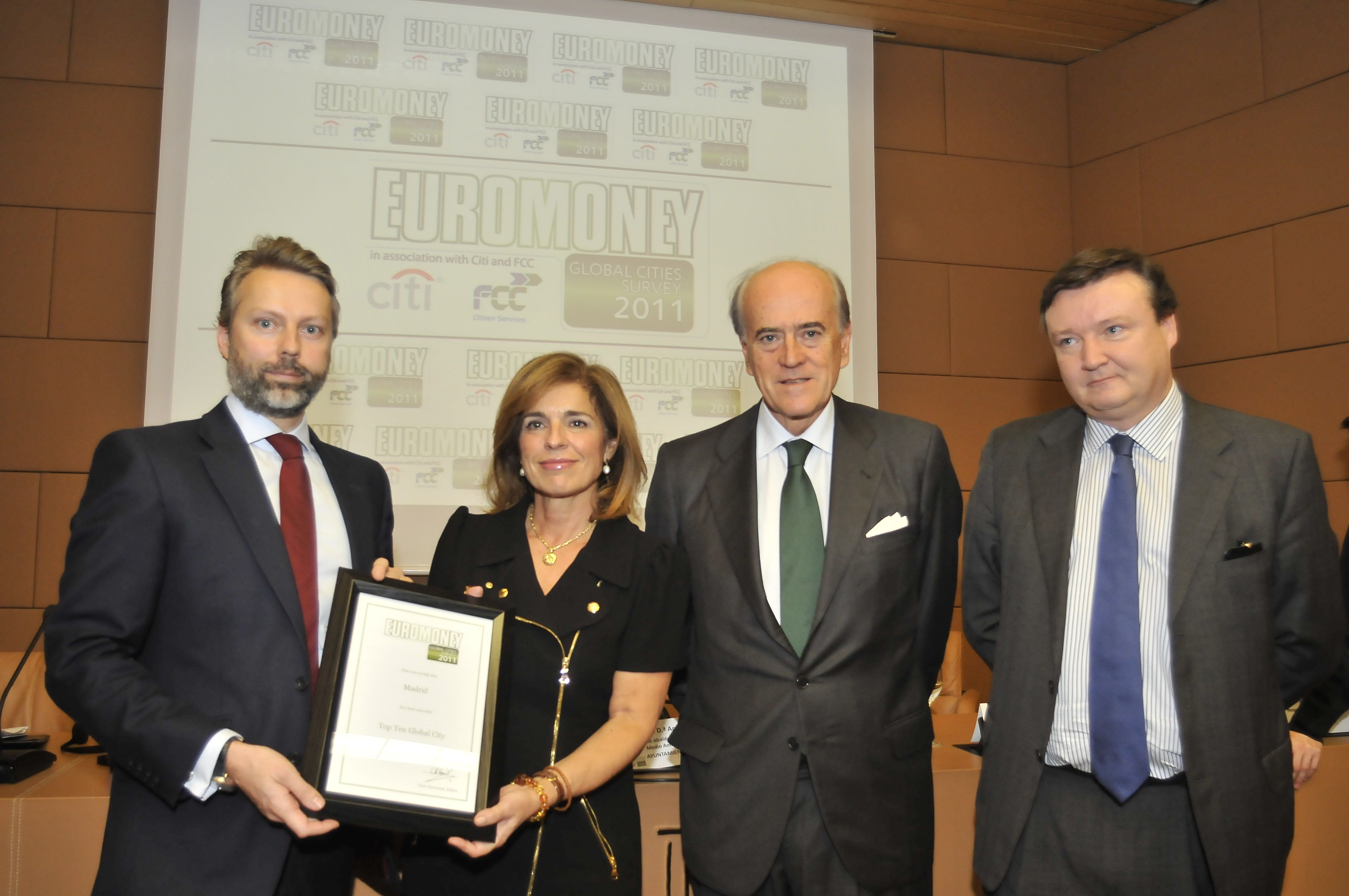 Madrid ranks as world's 7th most competitive and attractive city for business in Euromoney magazine's 2011 Global Cities Survey