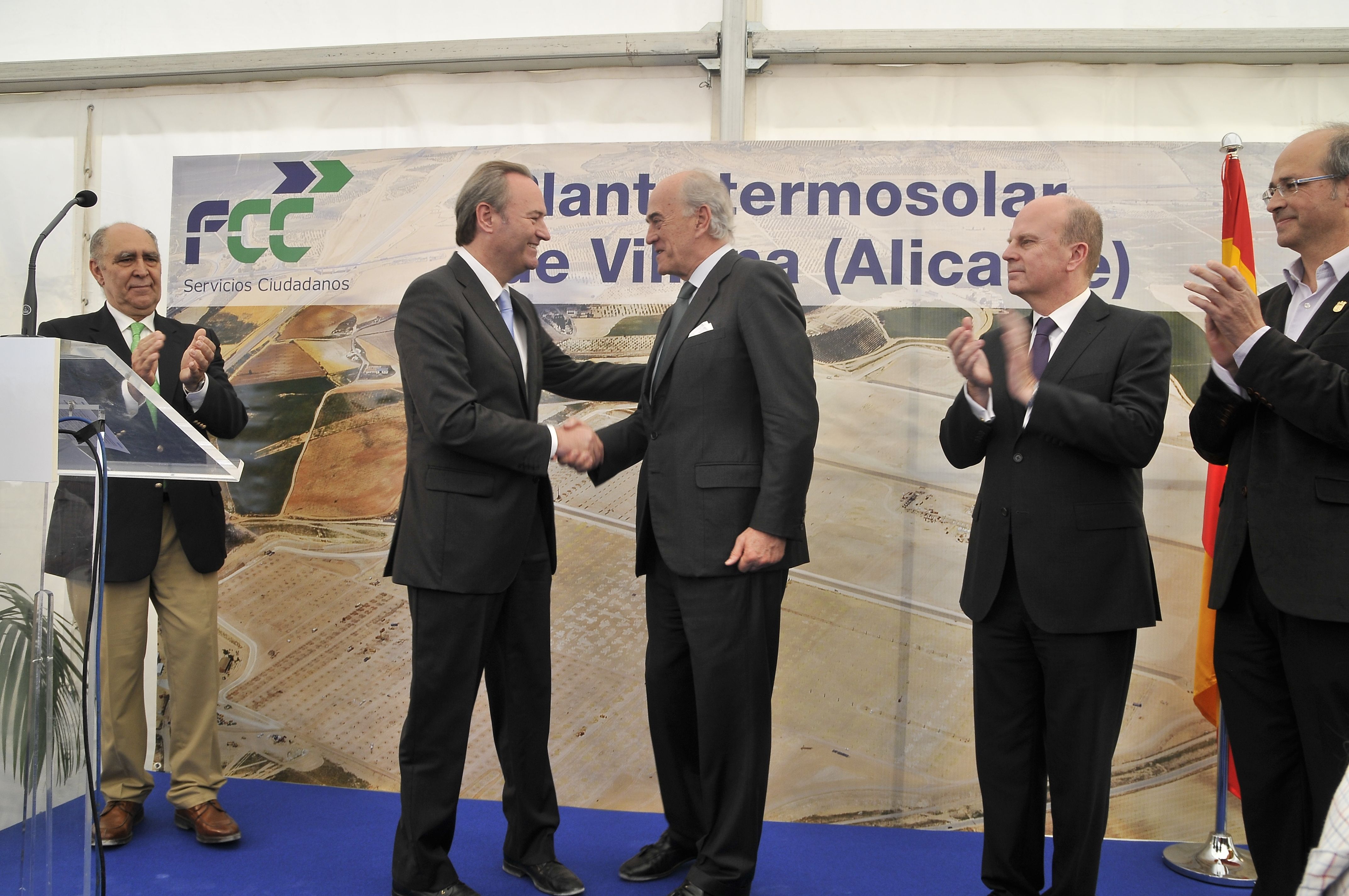 FCC commences construction of its solar thermal energy plant in Villena (Alicante), which will create over 750 jobs