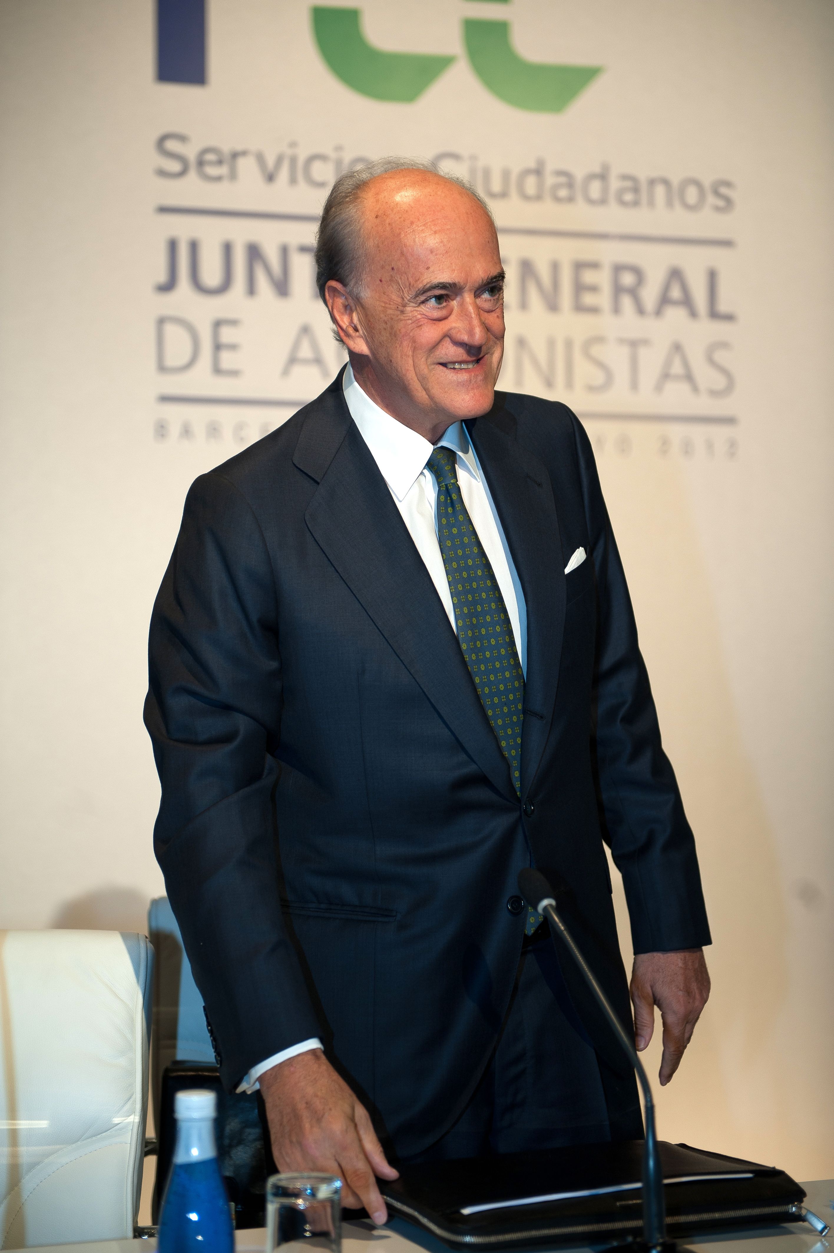Baldomero Falcones, presidente y consejero delegado de FCC en la Junta General de Accionistas 2012