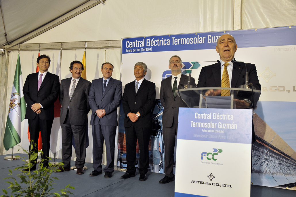 FCC inaugurates its first solar thermal power plant, in Palma del Río, Córdoba