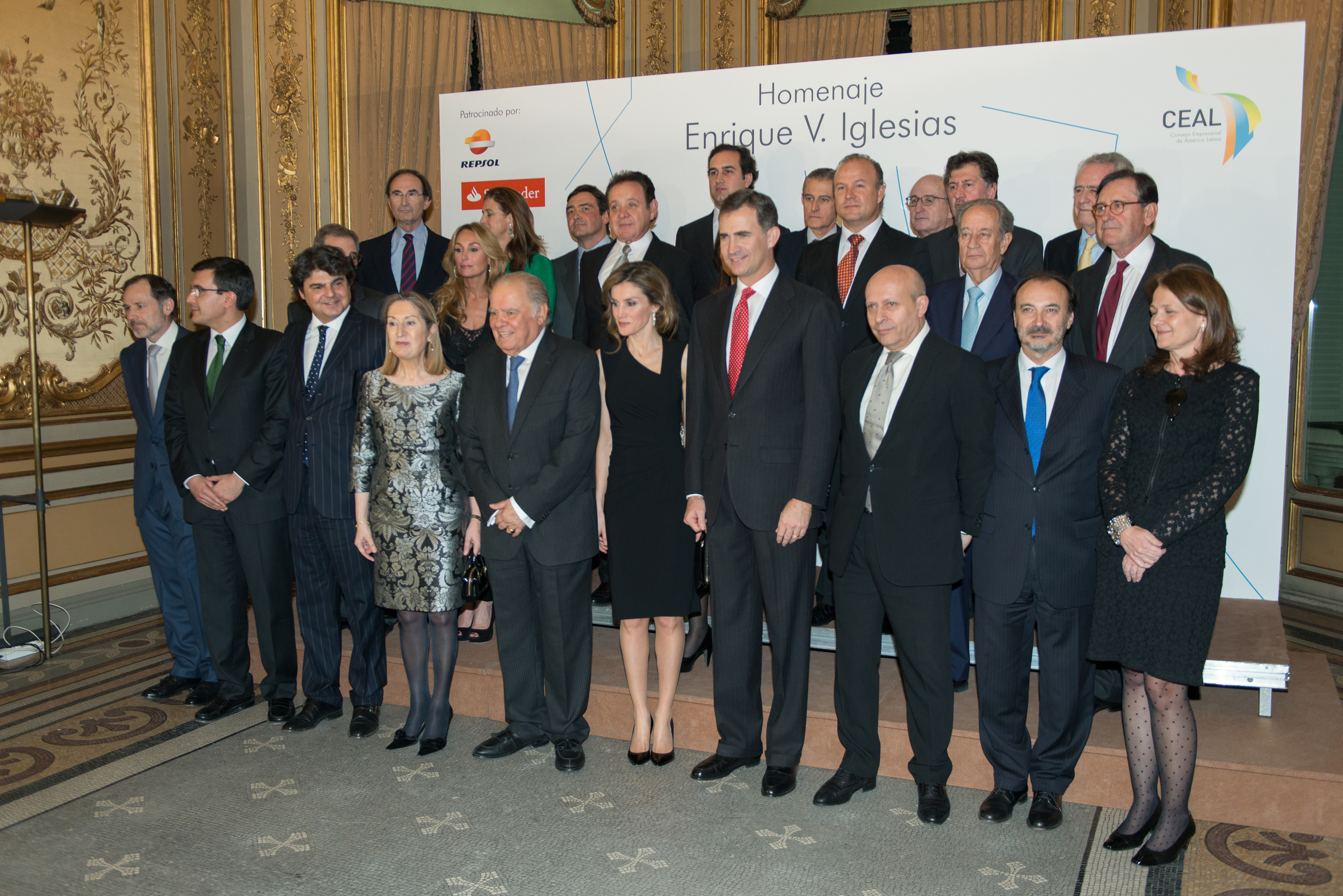 La presidenta de FCC asiste a la despedida de Enrique Iglesias de la Secretaría General Iberoamericana