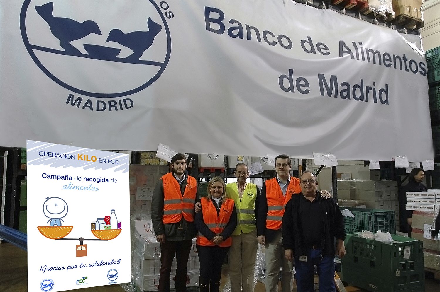 FCC donates more than 15 tonnes of food and other essential products to the Banco de Alimentos