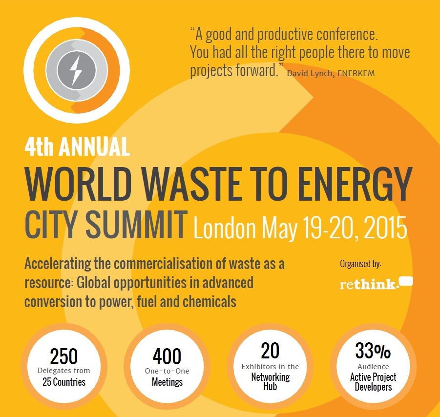 FCC at the World Waste to Energy City Summit, London on May 19-20, 2015