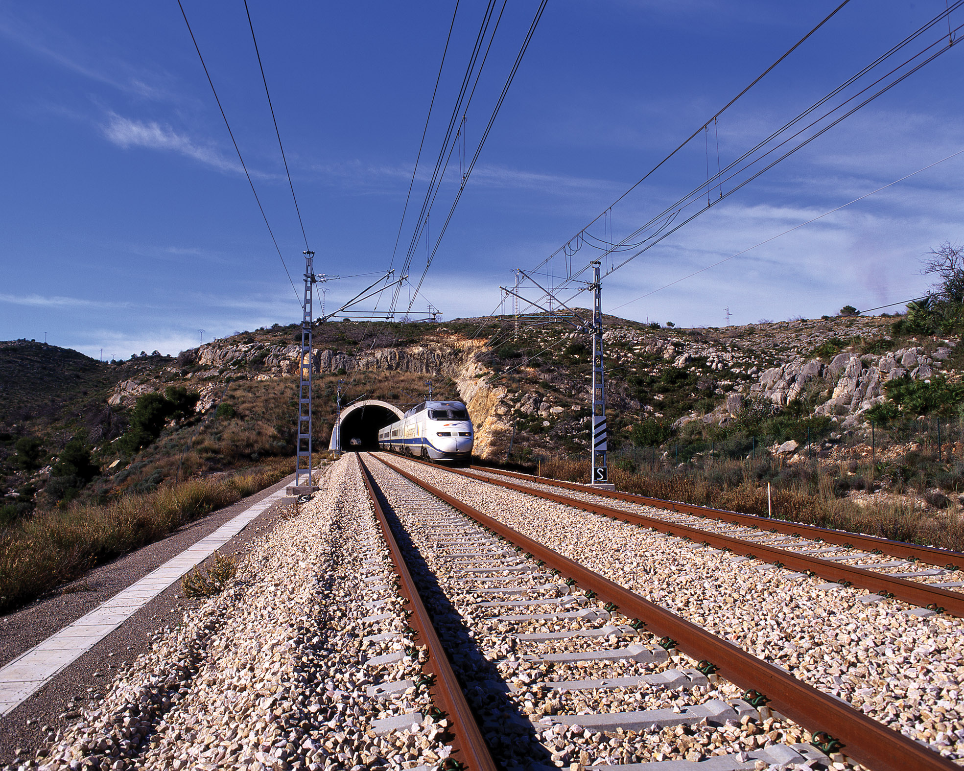 high-speed railway in Benicasim, Castellón