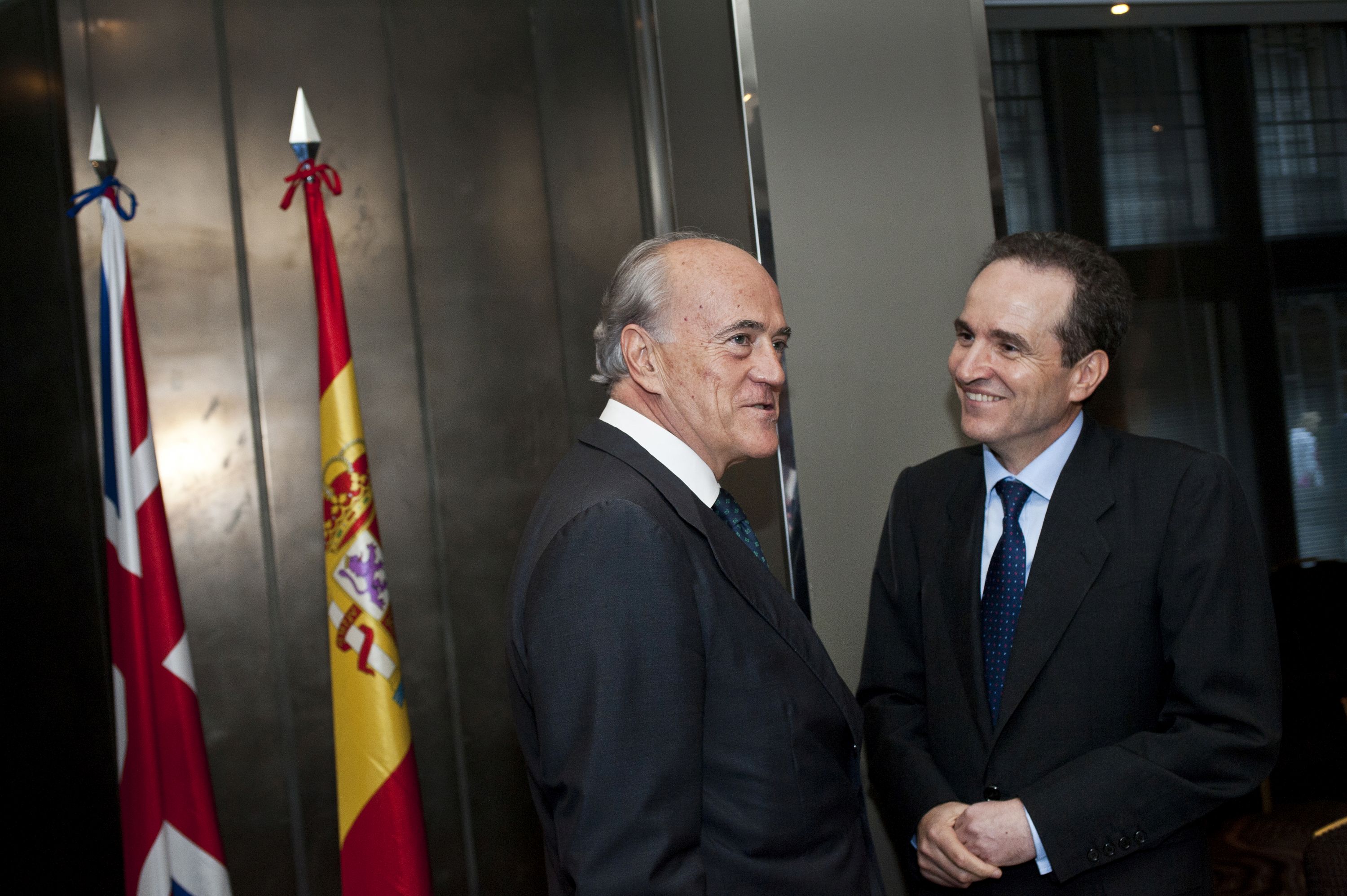 Baldomero Falcones Chairman & CEO of FCC with Carlos Casajuana, Spains Ambassador to the UK