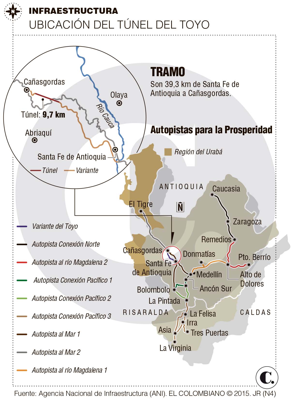Proyecto túnel del Toyo, Colombia