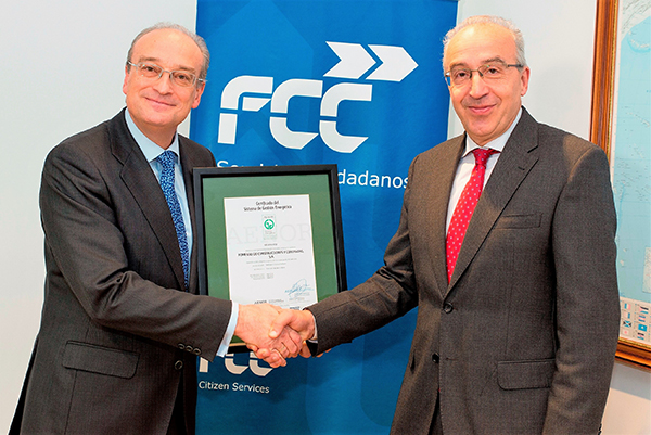 FCC Medio Ambiente granted energy-management certification for its 17 offices in Spain