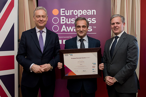 FCC Industrial recibe el premio nacional de los European Business Awards