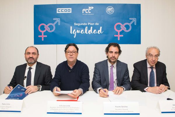 FCC signs its II Equality Plan with CCOO and UGT