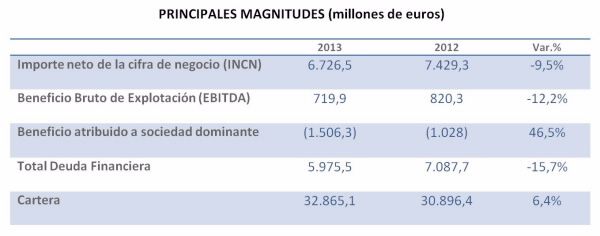 Principales Magnitudes 2013