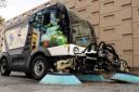 Suction vehicle for street cleaning, Barcelona