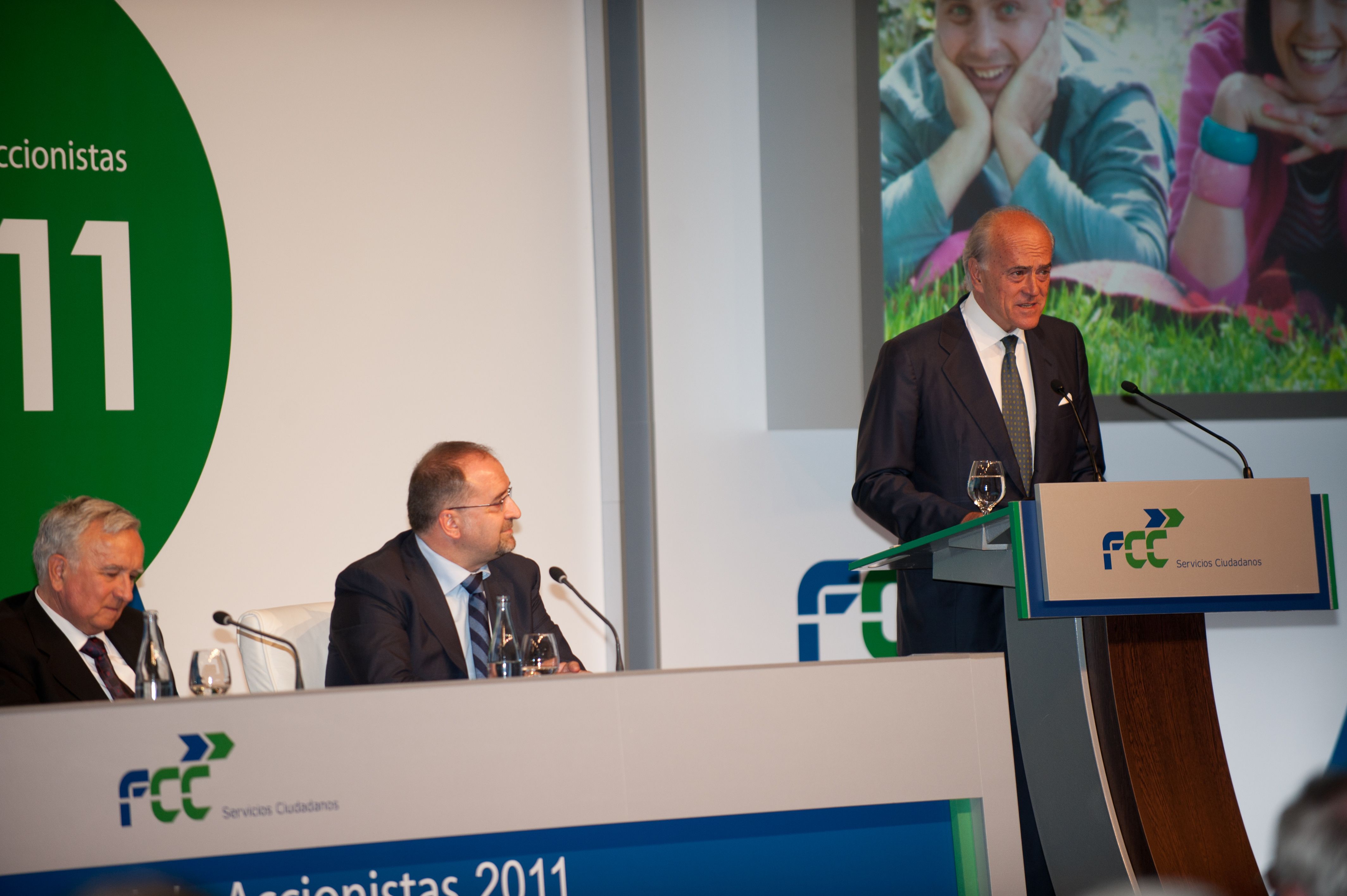 Baldomero Falcones, Chairman and CEO of FCC, at the 2011 Shareholders' Meeting