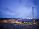 Planta Waste-to-Energy Allington (RU) vista nocturna